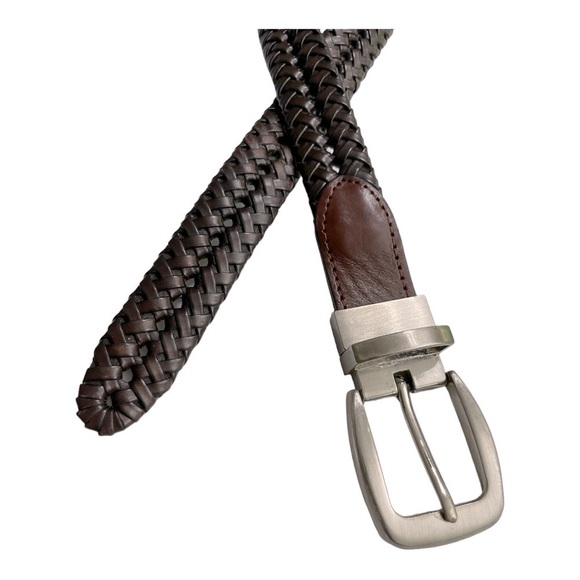 Braided Reversible Belt size M Black and Brown - Picture 3 of 10